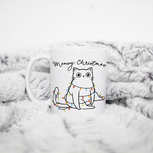 Meowy Christmas Mug