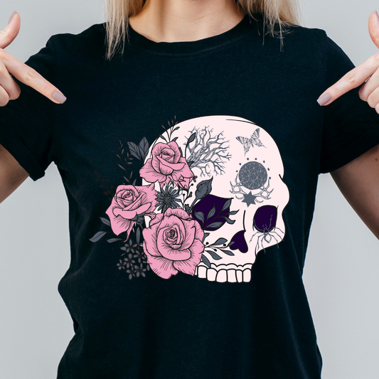Skull and roses T-shirt