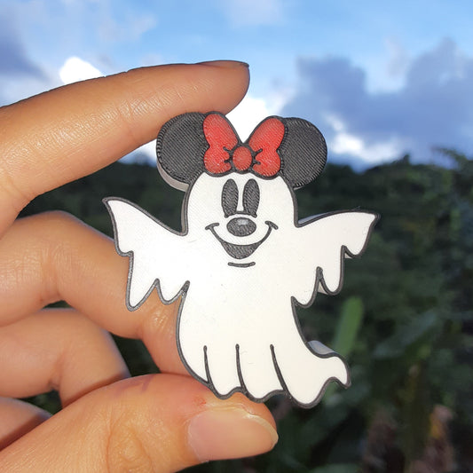Minnie Ghost Straw Topper