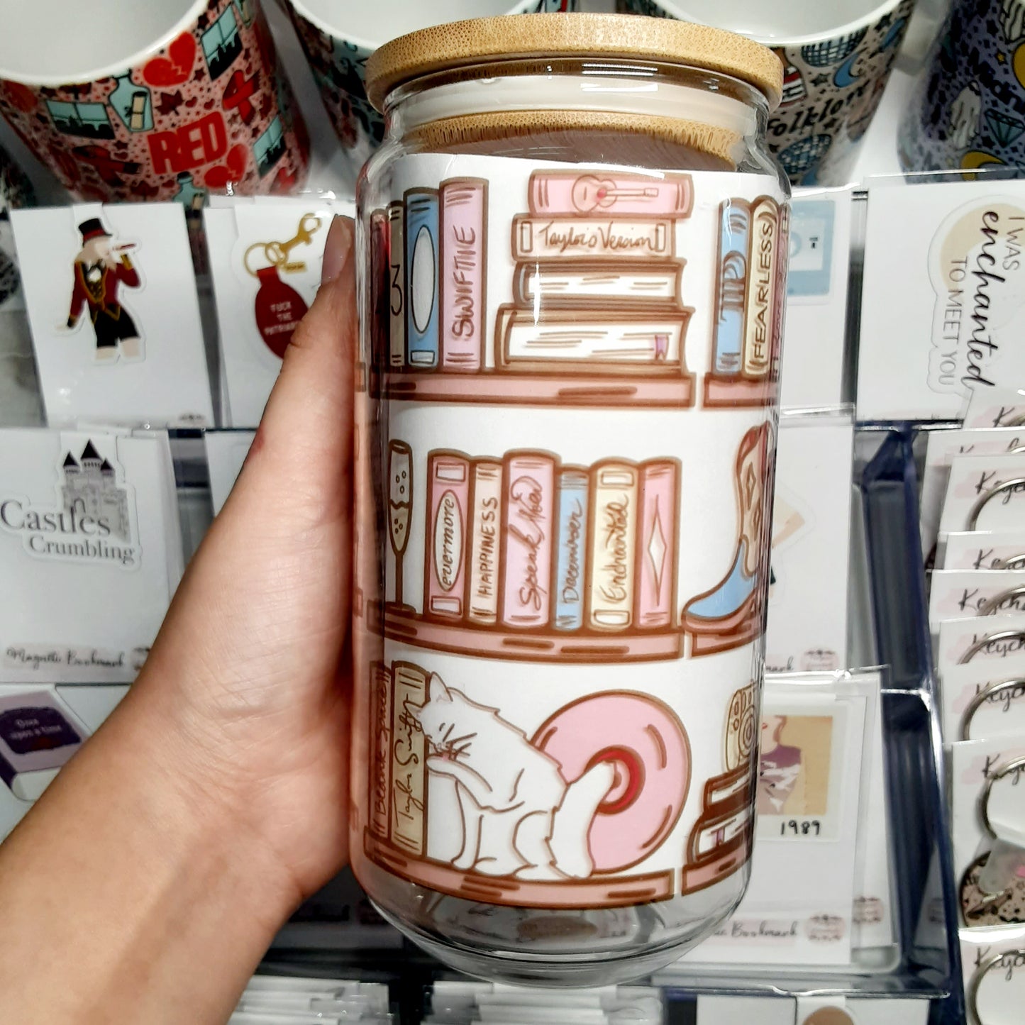 Taylor Bookshelf Can Glass Clear