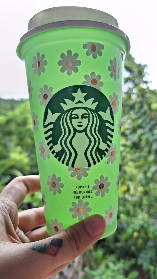 Daisy Color Changing Hot Cup