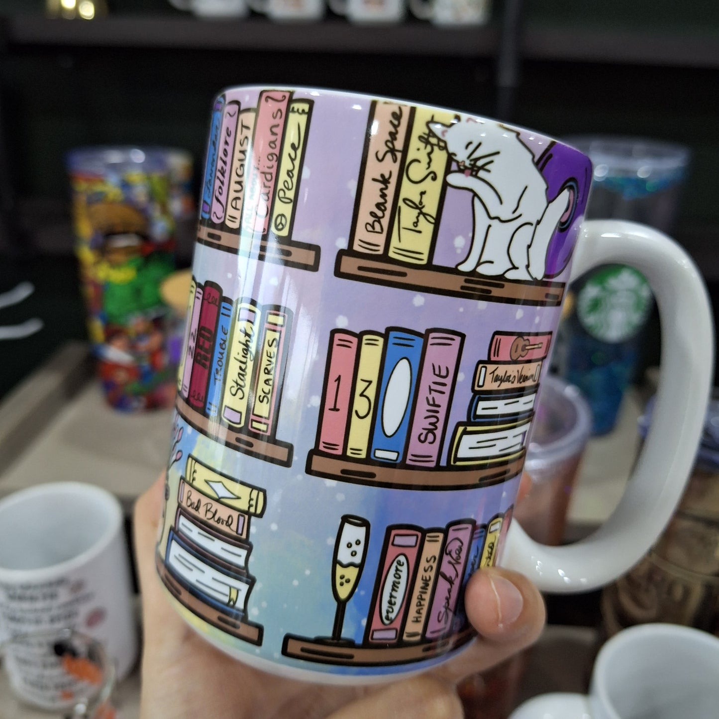 Taylor Swift Bookshelf 15oz Mug