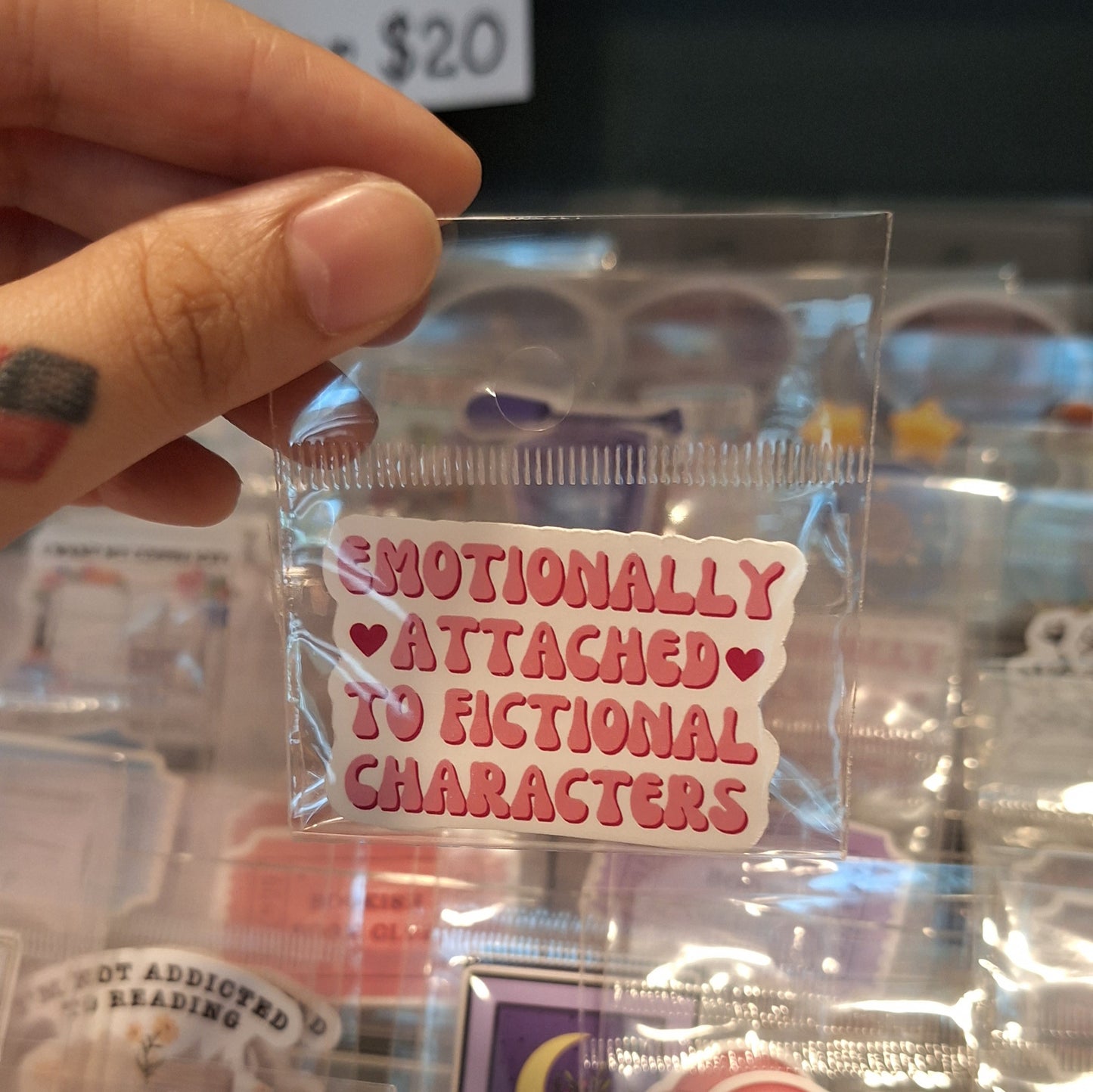 Emotionally Attached to Fictional Characters Sticker