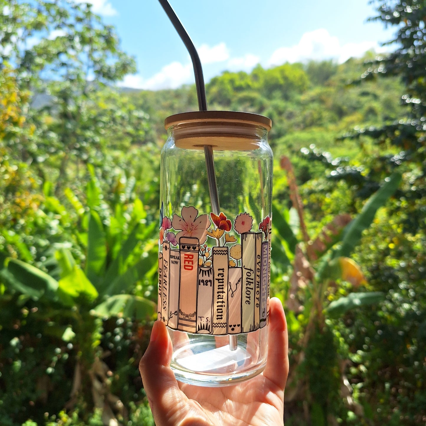 Taylor Swift DTF Can Glass