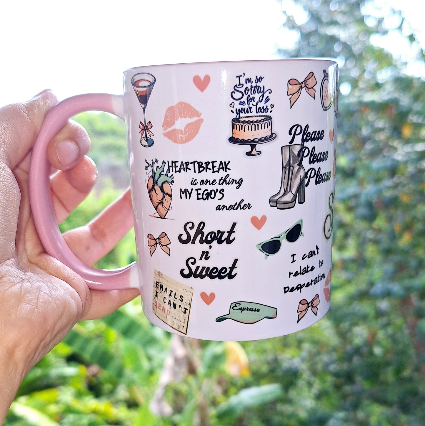 Sabrina Carpenter Pink Mug