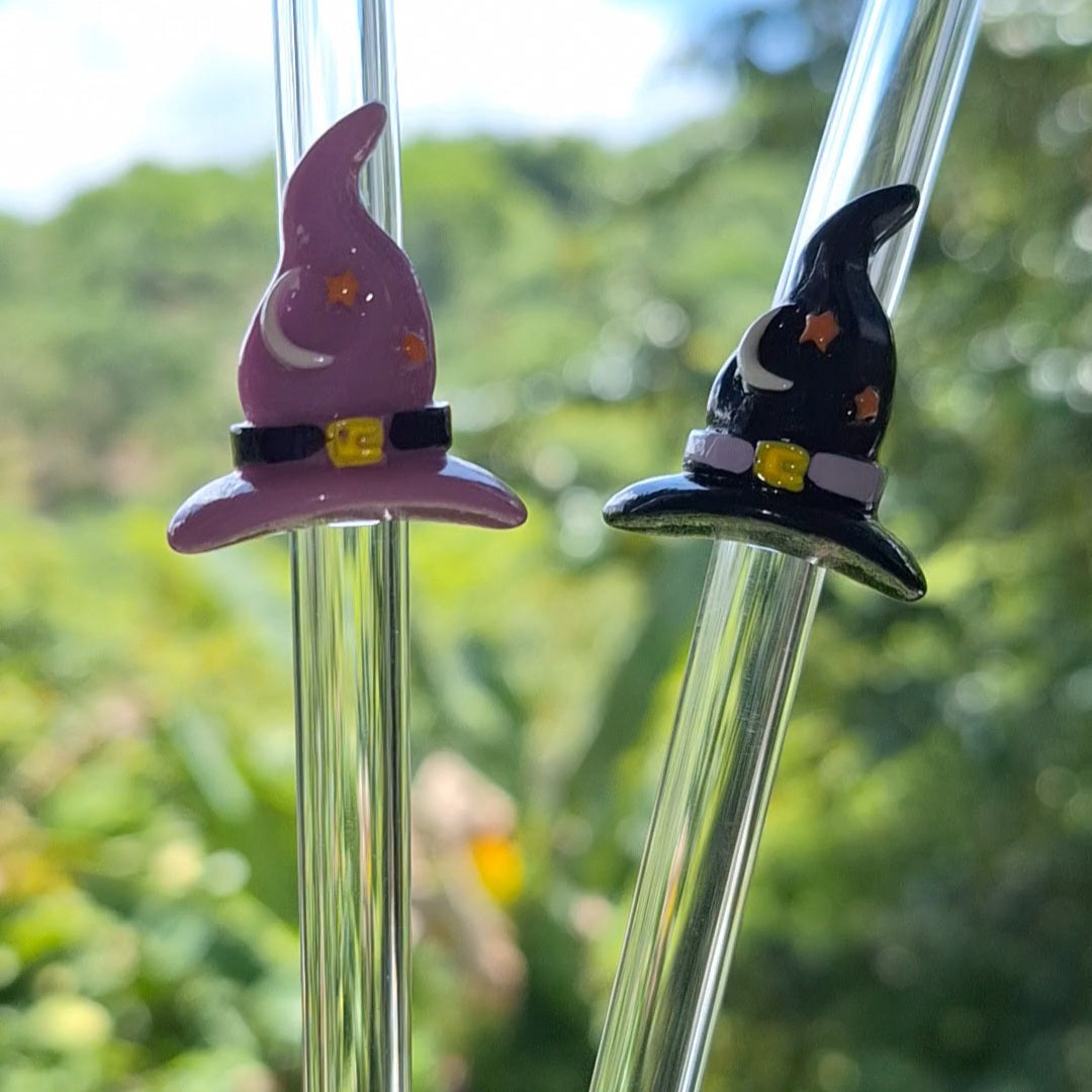 Witch Hat Glass Straw