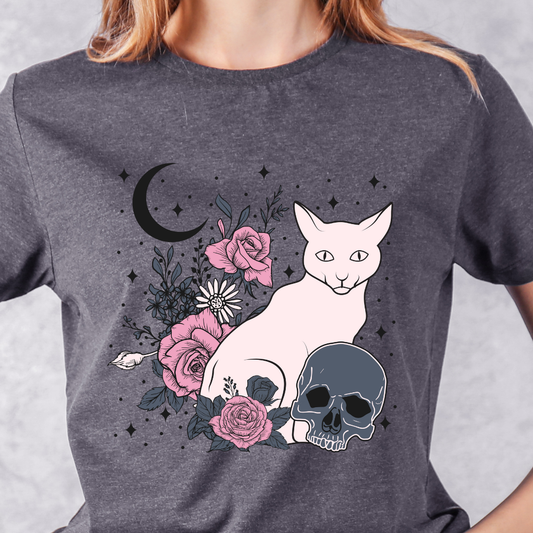 Witchy cat T-shirt