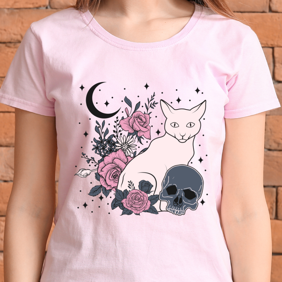 Witchy cat T-shirt