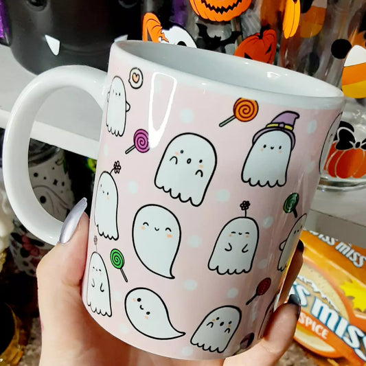 Pink Ghosties Sublimation Mug