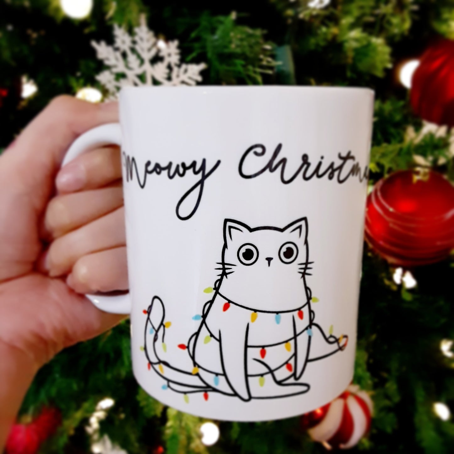 Meowy Christmas Mug