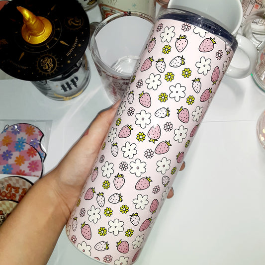 Strawberry 20oz Stainless steel tumbler
