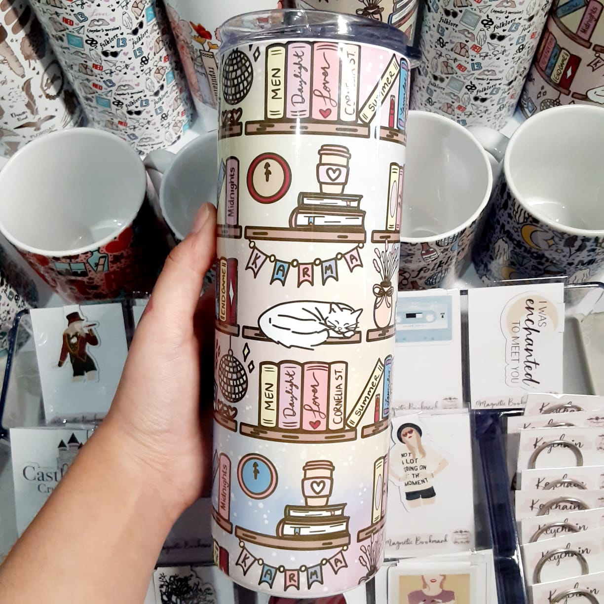 Taylor Swift Bookshelf 20oz Tumbler