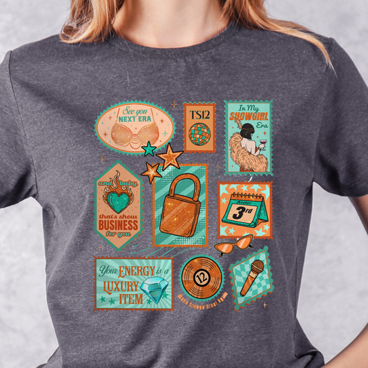 Life of a Showgirl Stamps Tshirt