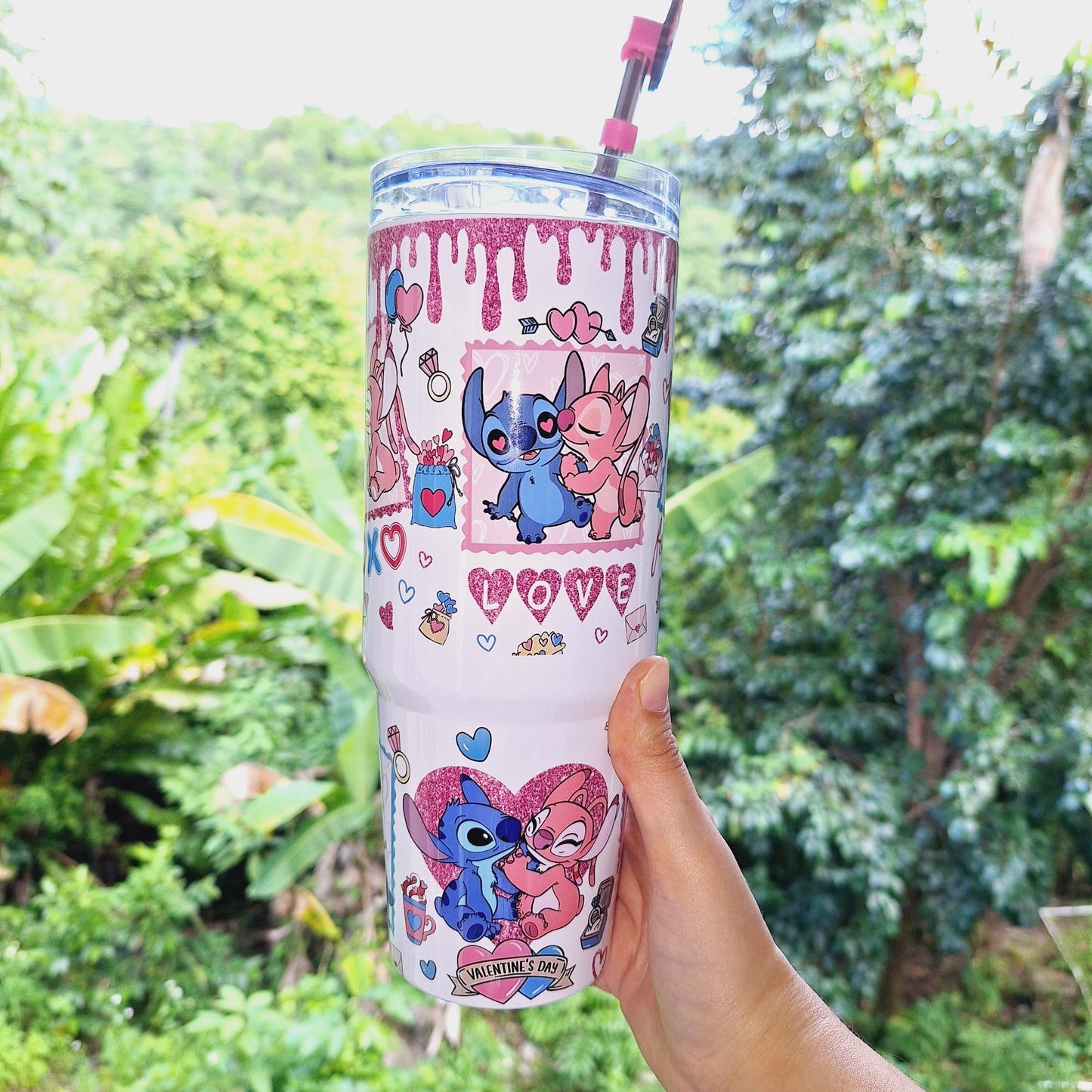Stitch and Angel 30oz Tumbler
