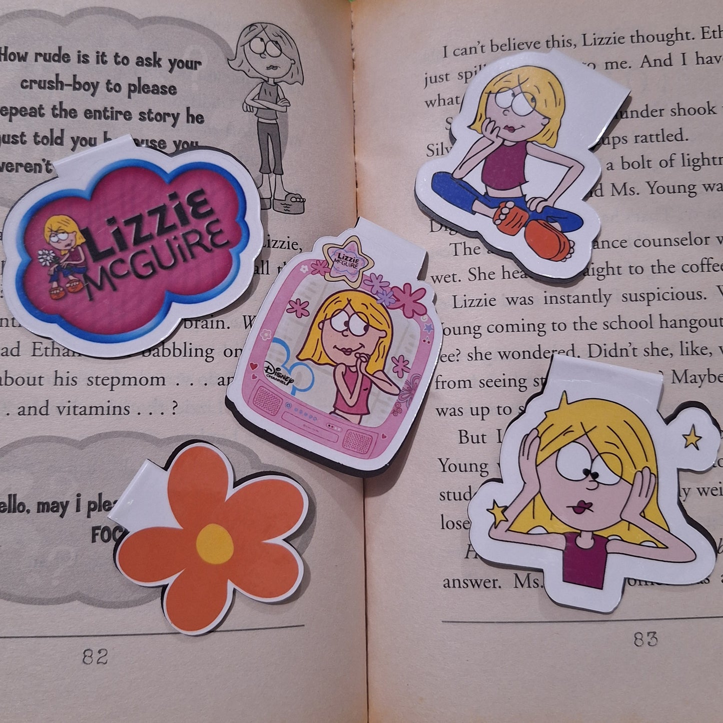 Lizzie McGuire 5pc Bookmark Set