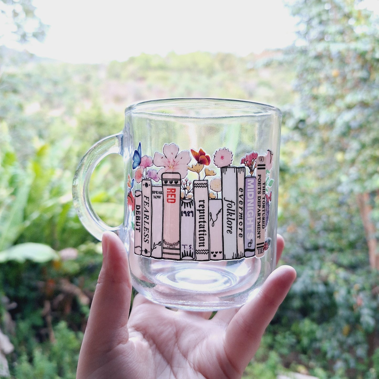 Swiftie Albums Glass Round Mug