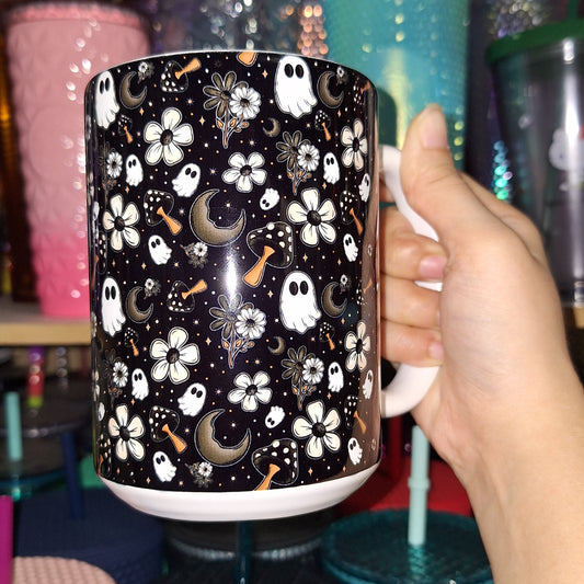 Mushroom Ghost 15oz Mug