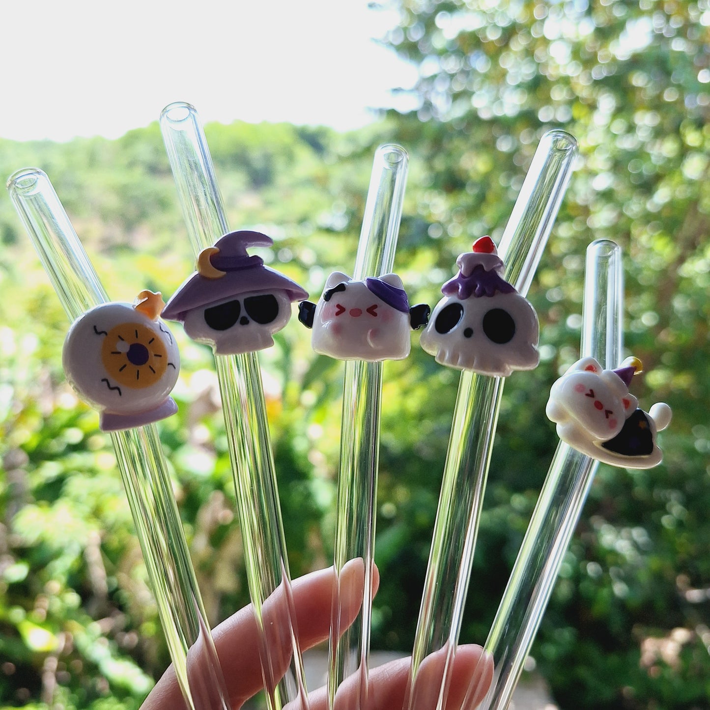 Halloween Glass Straws