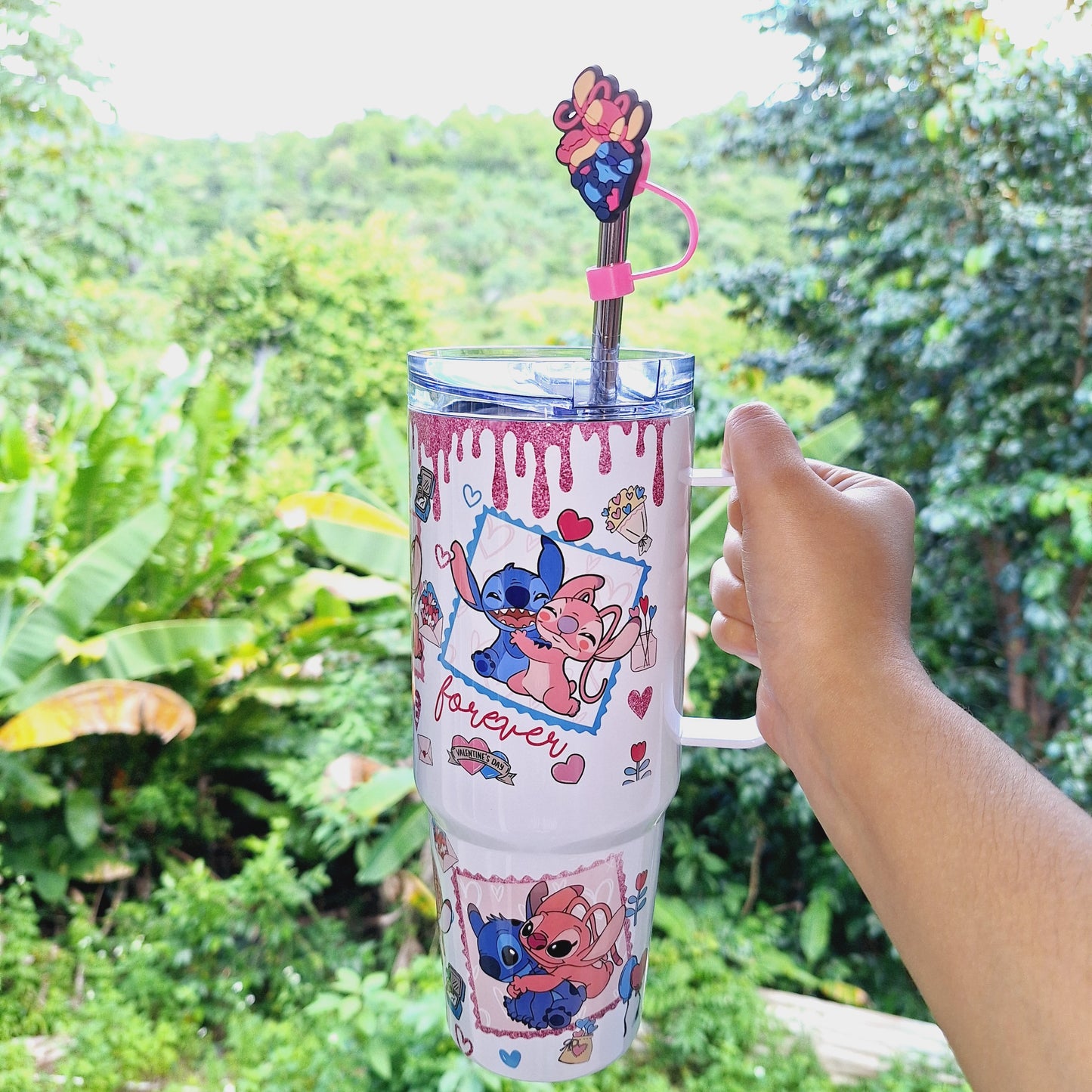 Stitch and Angel 30oz Tumbler