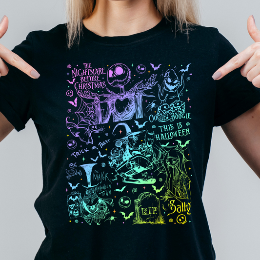Nightmare Before Christmas Neon Tshirt