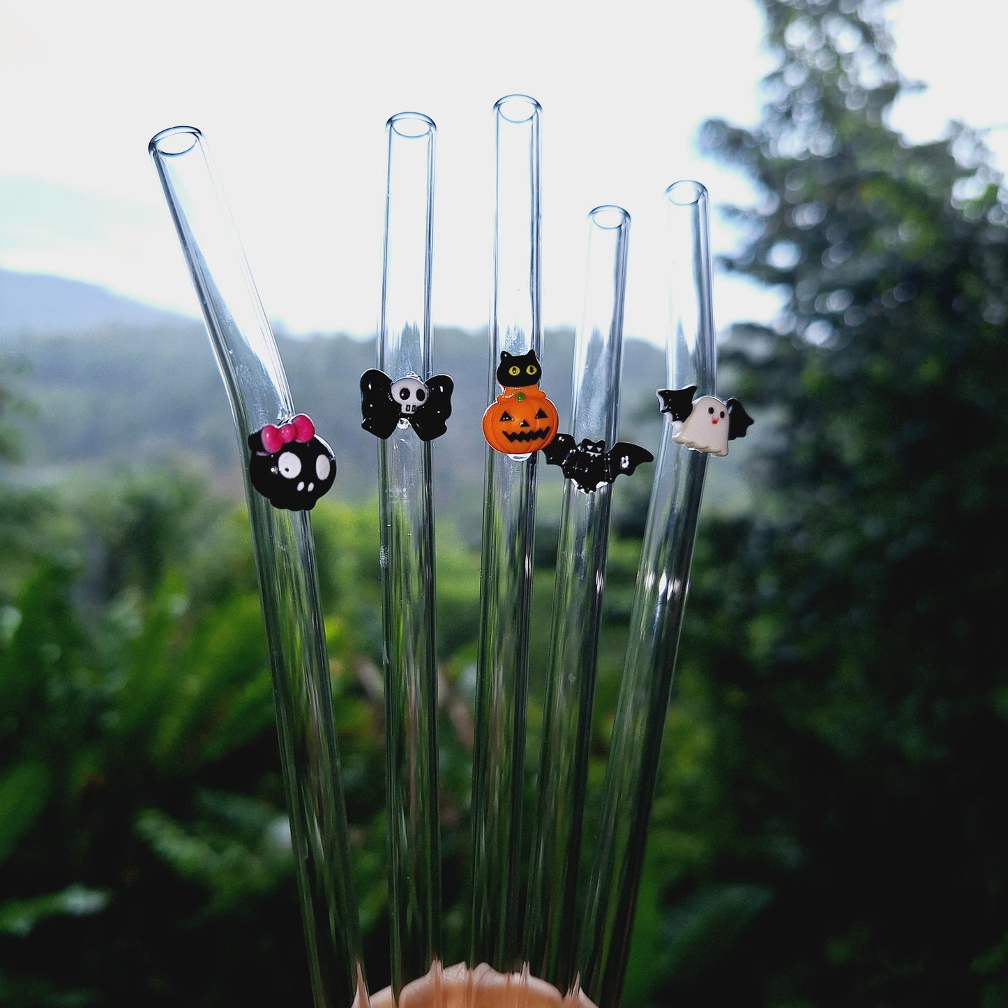 Halloween Glass Straw