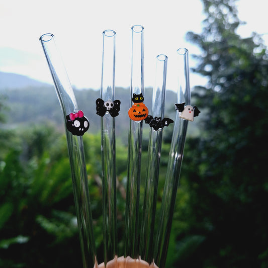 Halloween Glass Straw