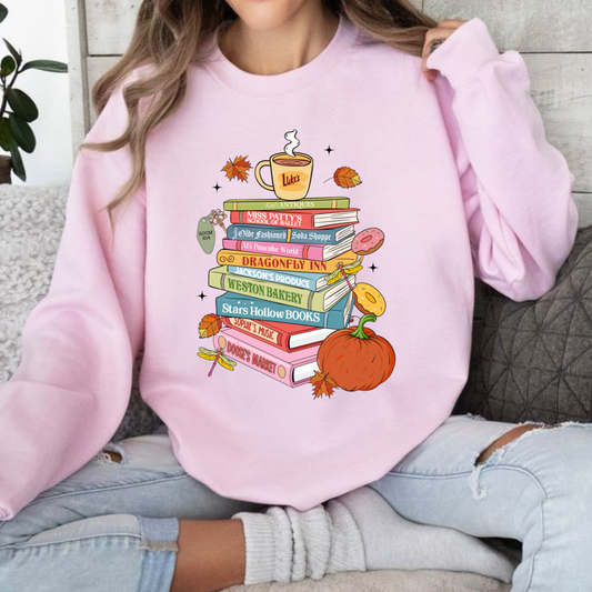 Gilmore Girls Stacked Books Sweatshirt