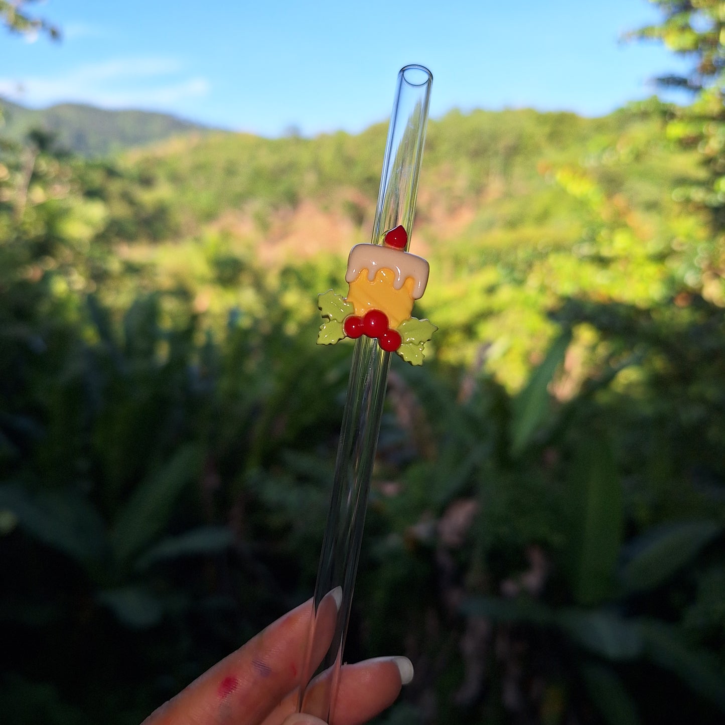 Candle Glass Straw