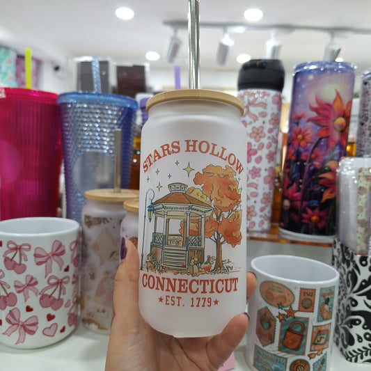Stars Hollow Can Glass