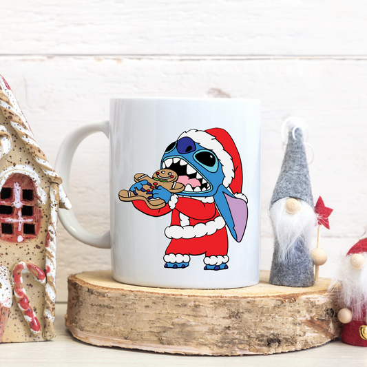 Santa Stitch Sublimation Mug