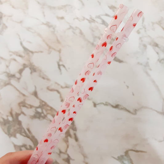 Color Changing Hearts Straw