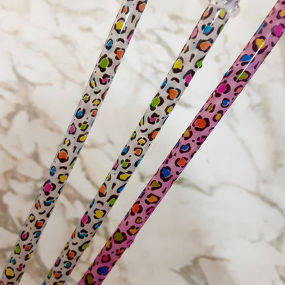 Neon Leopard Color Changing Straw