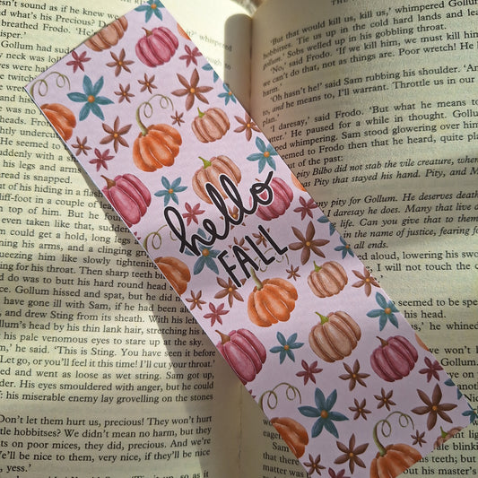 Hello Fall Bookmark