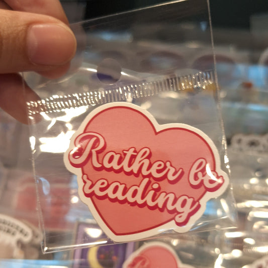 Rather be Reading Sticker