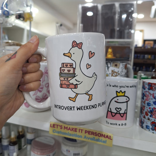 Introvert Weekend Plans 15oz Mug