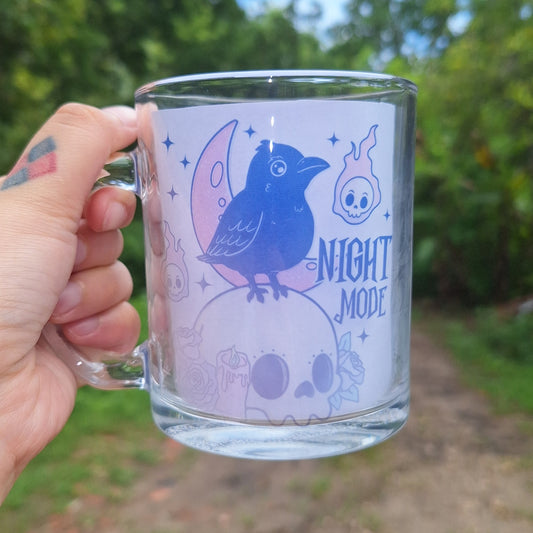 Night Mode Glass Mug