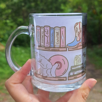 Taylor Bookshelf Glass Mug