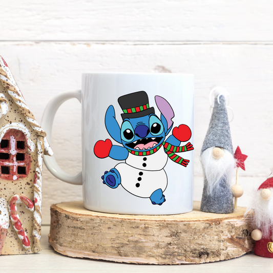 Snowman Stitch Sublimation Mug