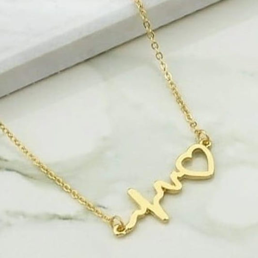 Gold Heartbeat necklace