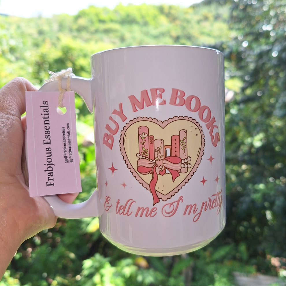 Buy me books 15oz mug