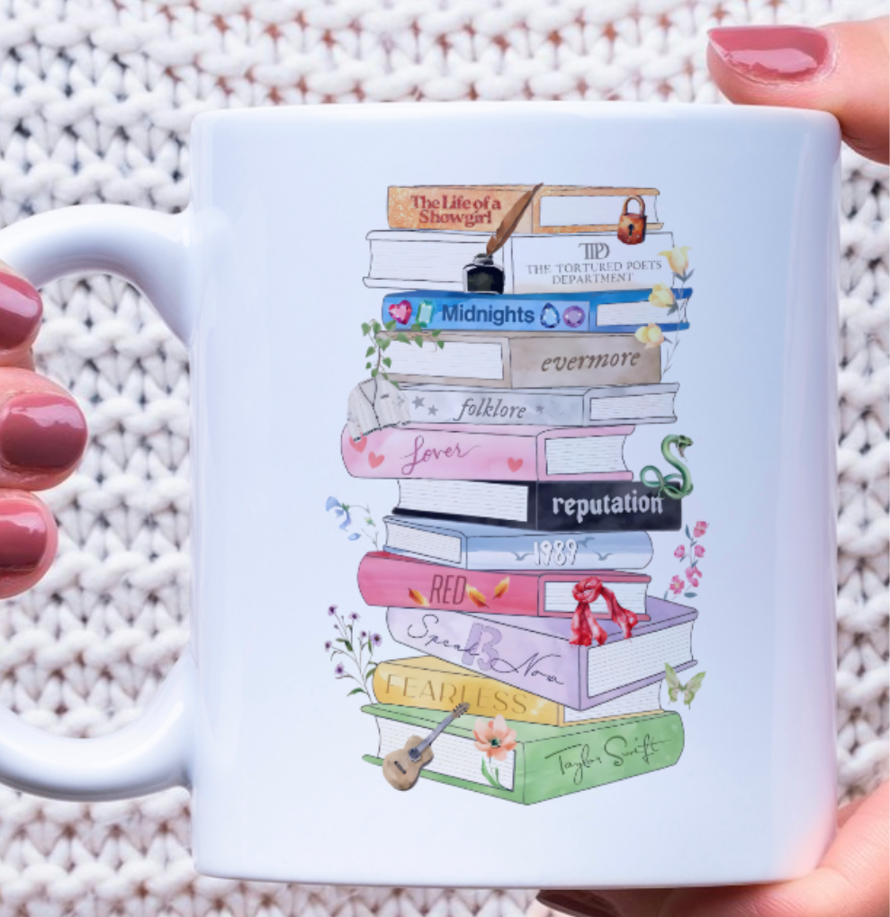 Taylor Albums Mug UPDATED WITH LIFE OF A SHOWGIRL