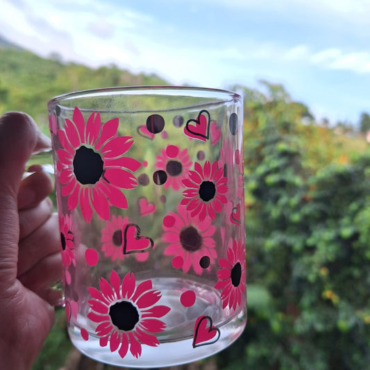 Sunflower Glass Mug