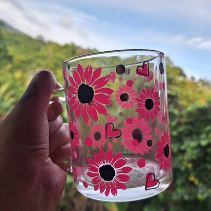 Sunflower Glass Mug