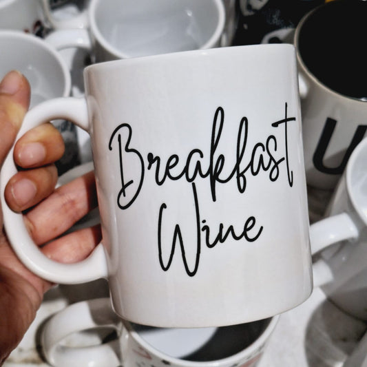 Breakfast Wine Sublimation Mug