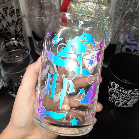 Harry Potter Holographic Beer Can Glass