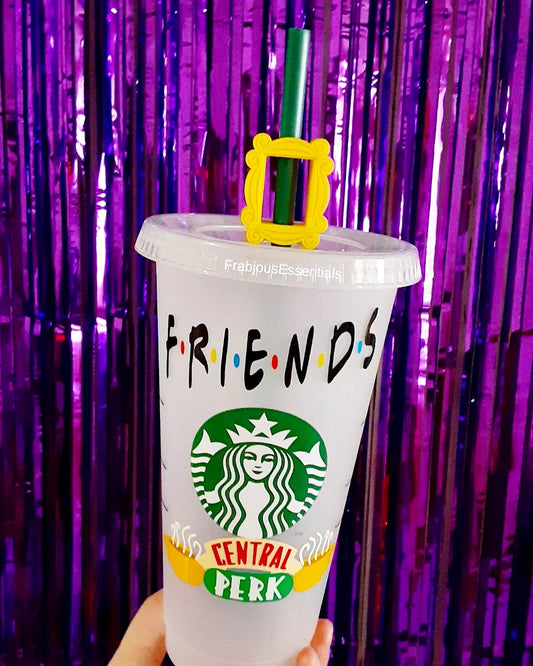 Friends Cold Cup and Straw Topper