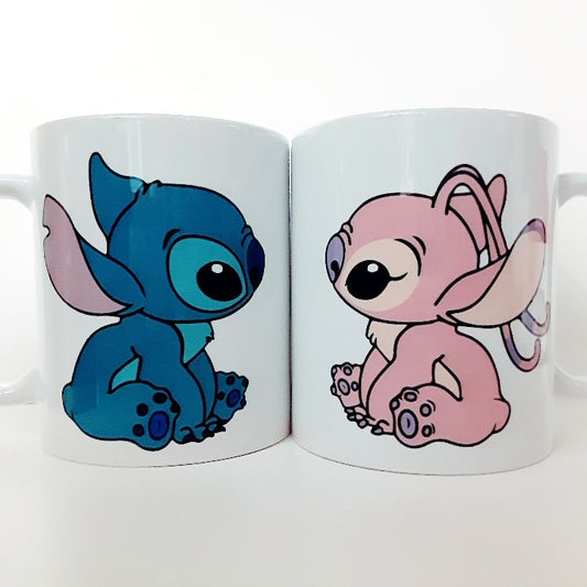 Stitch and Angel Mug Set