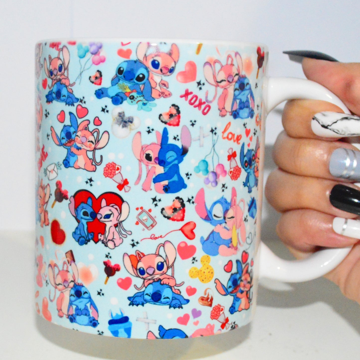 Stitch and Angel Mug