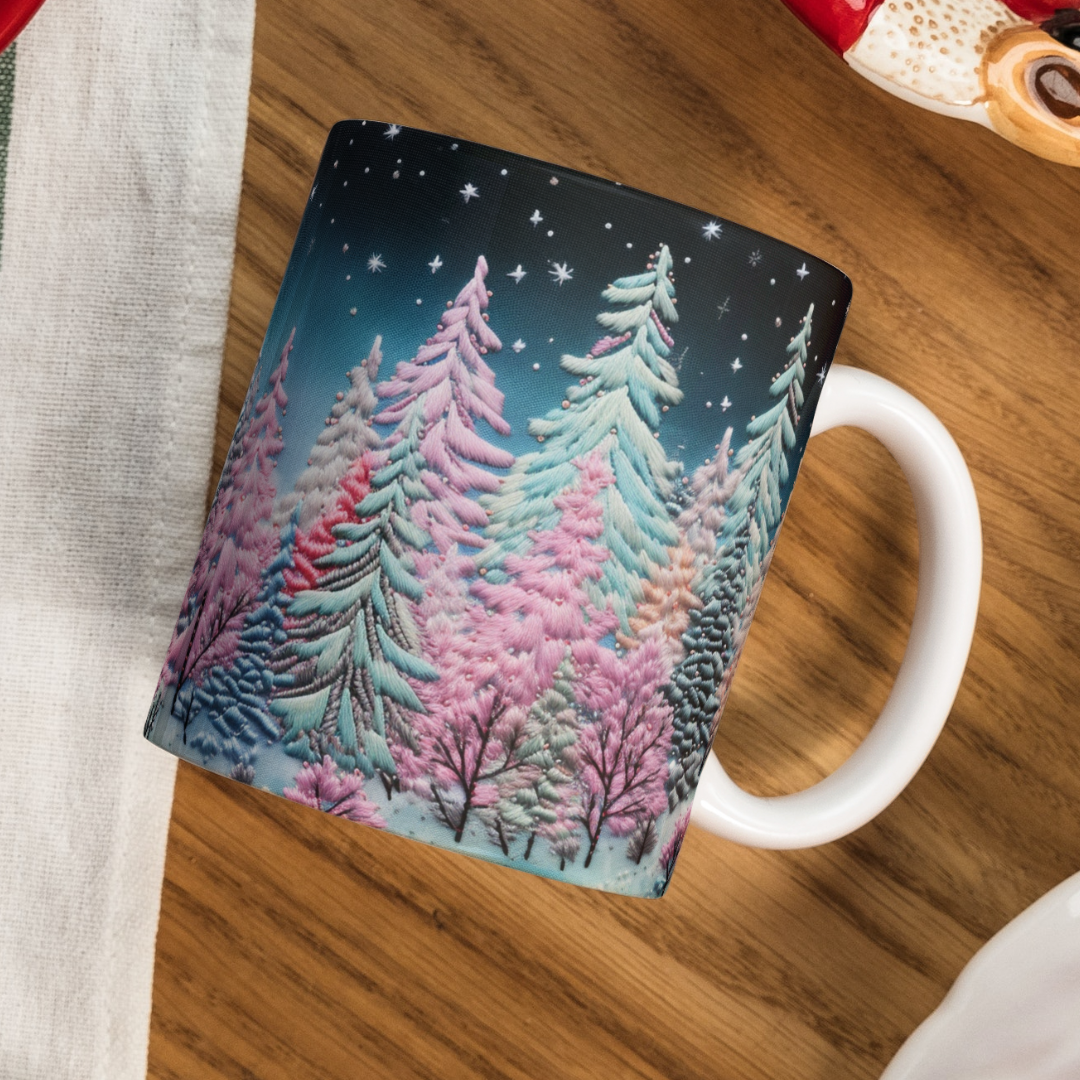 Colorful Christmas Trees Mug