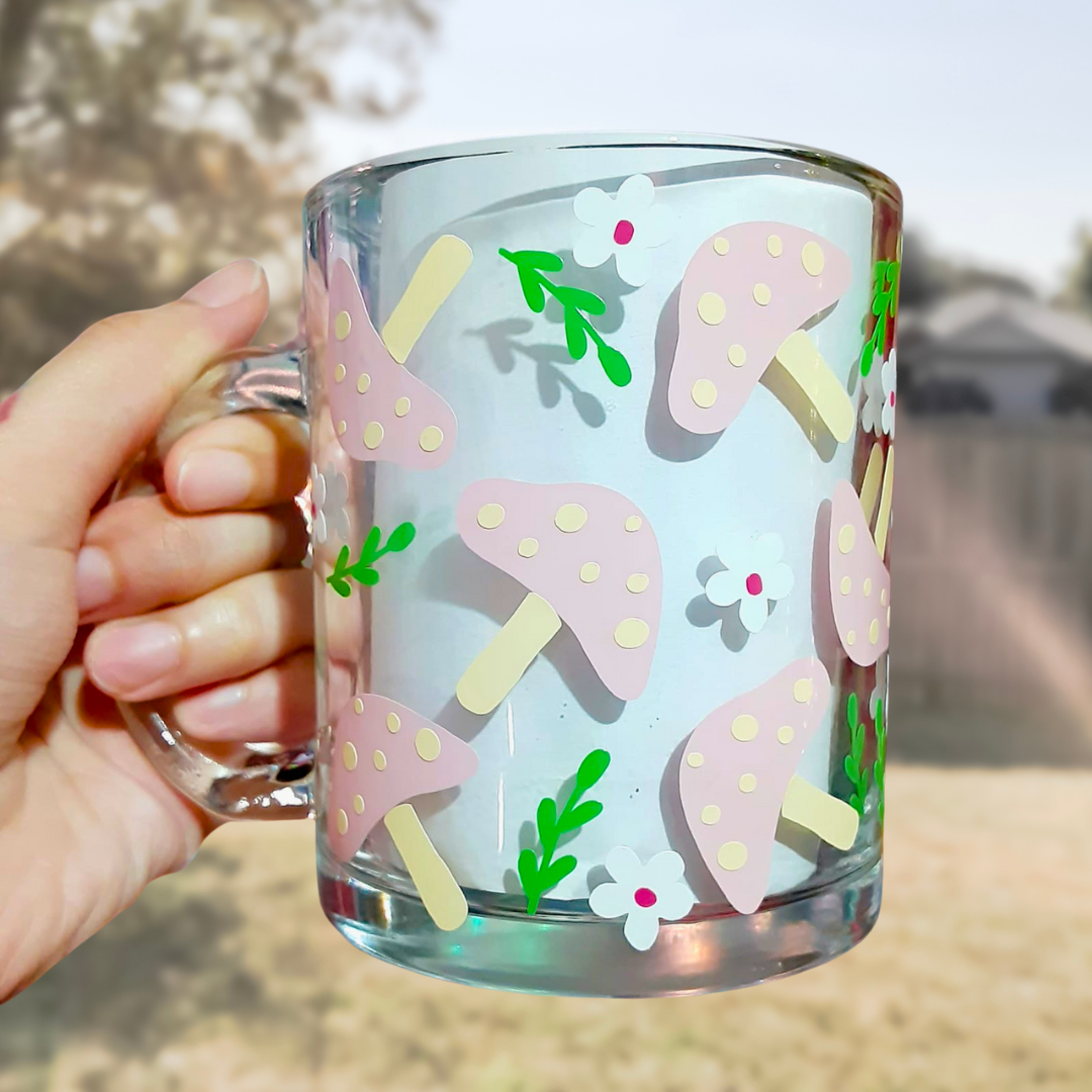 Mushroom Glass Mug